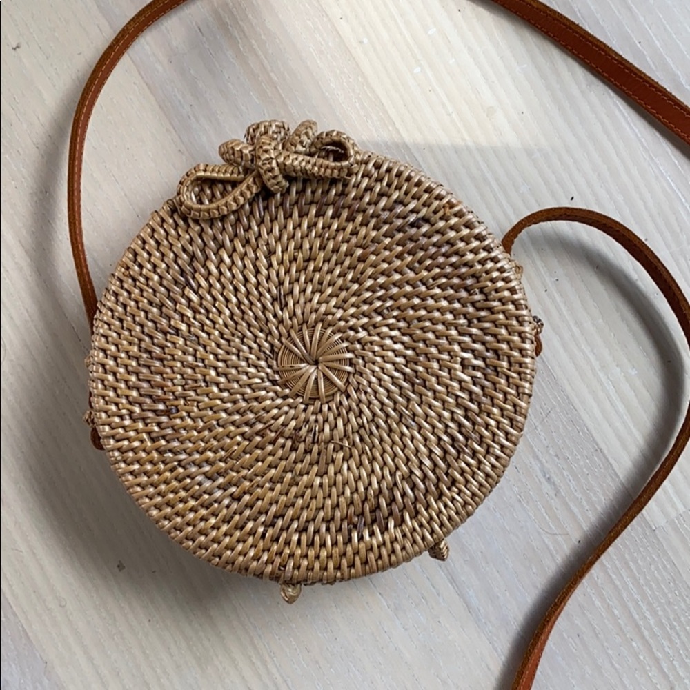 Rattan Crossbody Bag